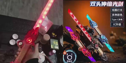 Dual LED Light Katana – Color Changing Sound Effect Cosplay Toy