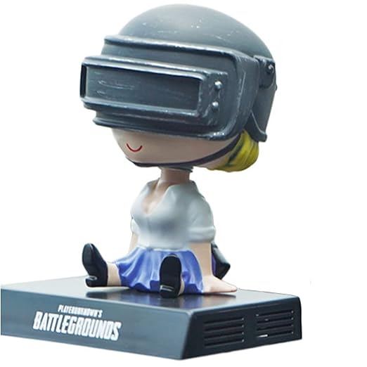PUBG Bobblehead – 11 cm Car Dashboard Dolls with Helmets and Bases