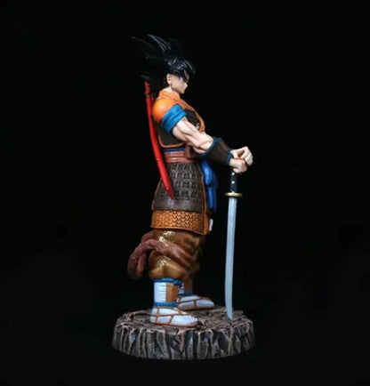 Dragon Ball Samurai Goku 29 cm PVC Statue with Katana and Stone Base