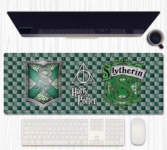 Harry Potter Slytherin House Crest Desk Mat - Serpent Shield Epic Wide Pad