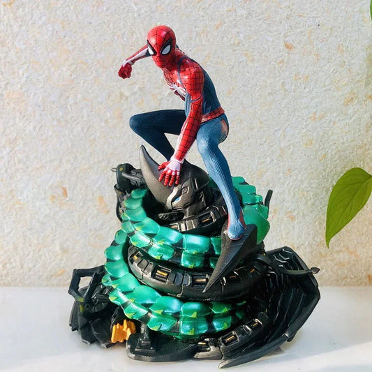 Spider-Man vs Rhino Diorama Statue – PS4 Game Inspired Collectible - Drakon Lifestyle India