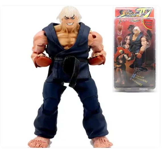 Ken Masters Street Fighter Action Figure – 7 Inch Collectible Toy