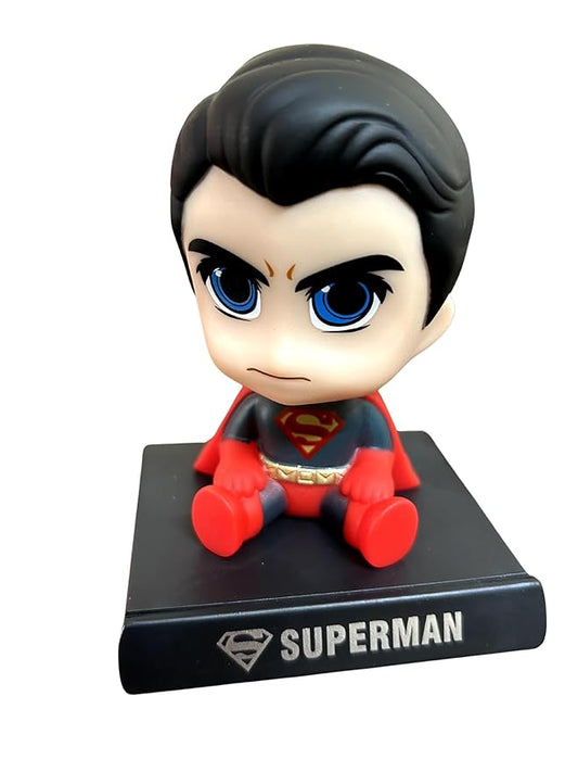 Superman Bobblehead – 11 cm Chibi with Cape on Nameplate Base