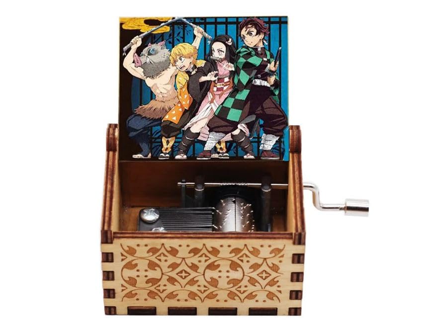 Demon Slayer Tanjiro Nezuko Zenitsu Music Box - Friends Crankgg