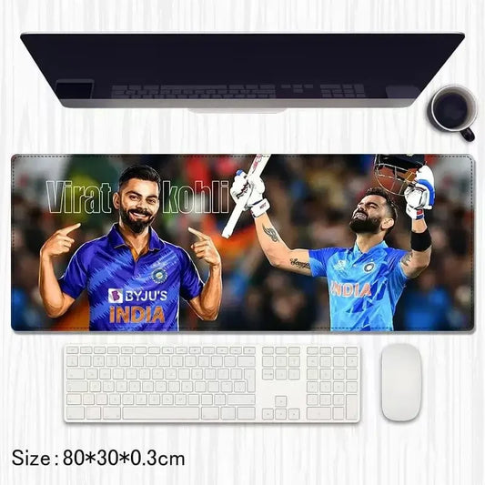 virat kholi Extended Gaming Mouse Pad / Desk Mat – 80x30 cm | Cricketer Special Edition - Drakon Lifestyle India
