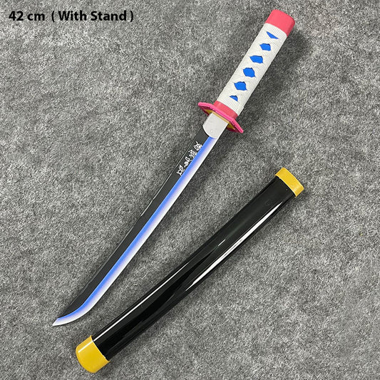 Giyu Demon Slayer Wooden Katana – 42 cm Anime Cosplay Collectible Prop